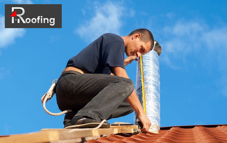 Roof vents on a residential home